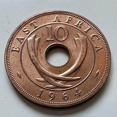 🌹外币初藏🌹🐯2025年第147场  每周二四六晚8️⃣点 接代拍 - 英属东非1964年10分