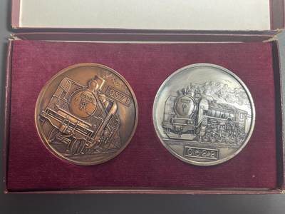 回流1228 - 日本铁道图书株式会社 荣光的蒸汽机车 C571、C622纪念章套装