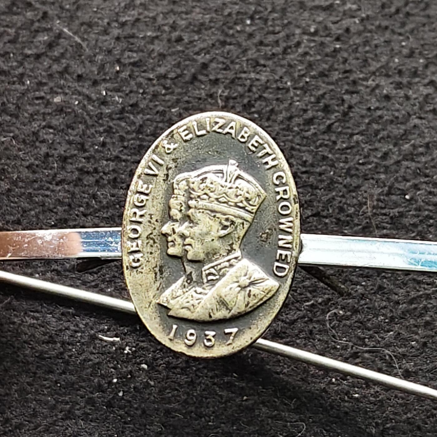 【全场包邮】纯粹捡漏拍490场（免费代拍第27场） 【杂件】英国1937年乔治六世加冕胸针