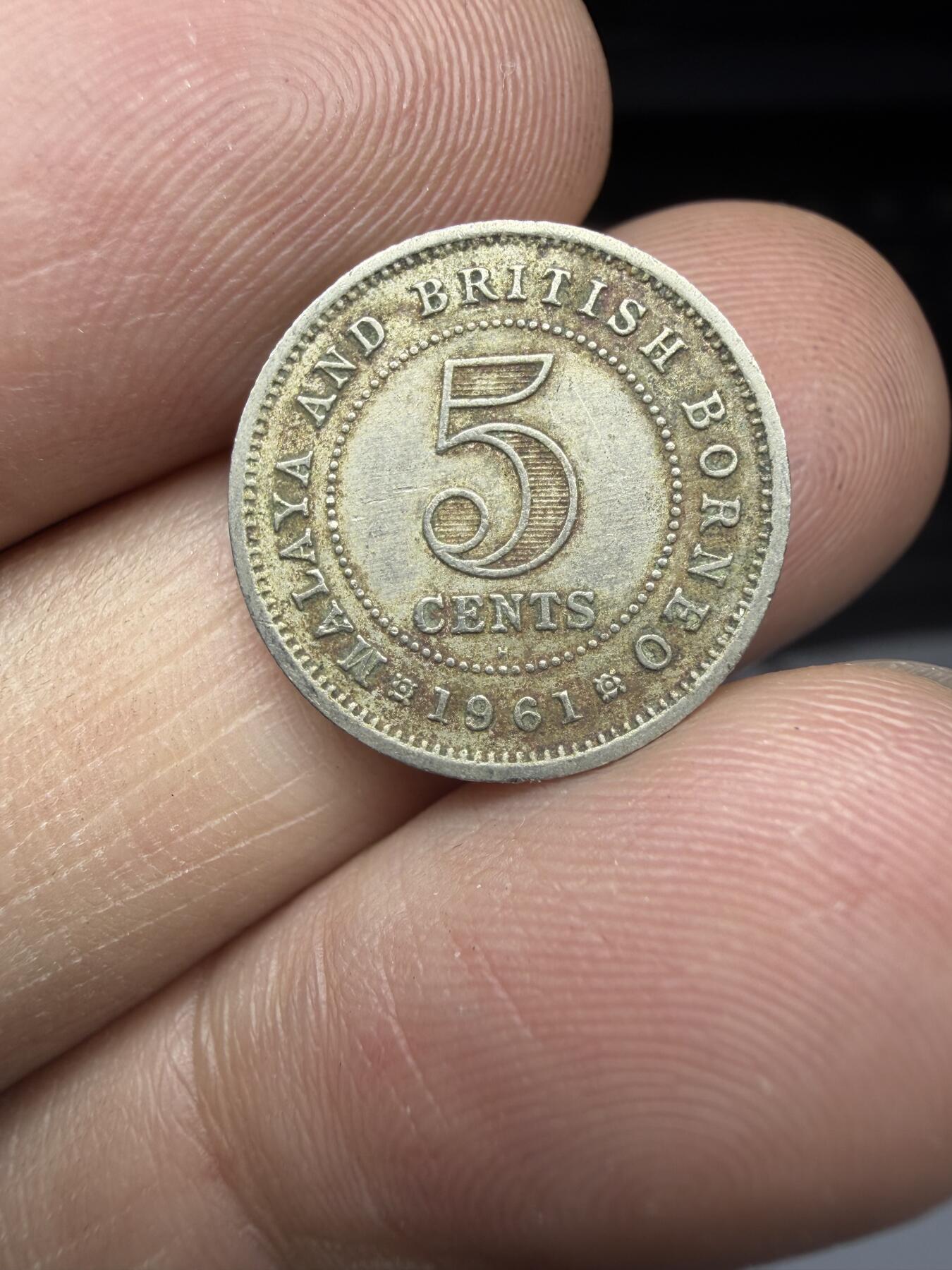 2025年集古藏今外币拍卖第十一期-第5场—（总第295拍），可以寄存60天，满160元包邮。 1961年英属马来亚5分