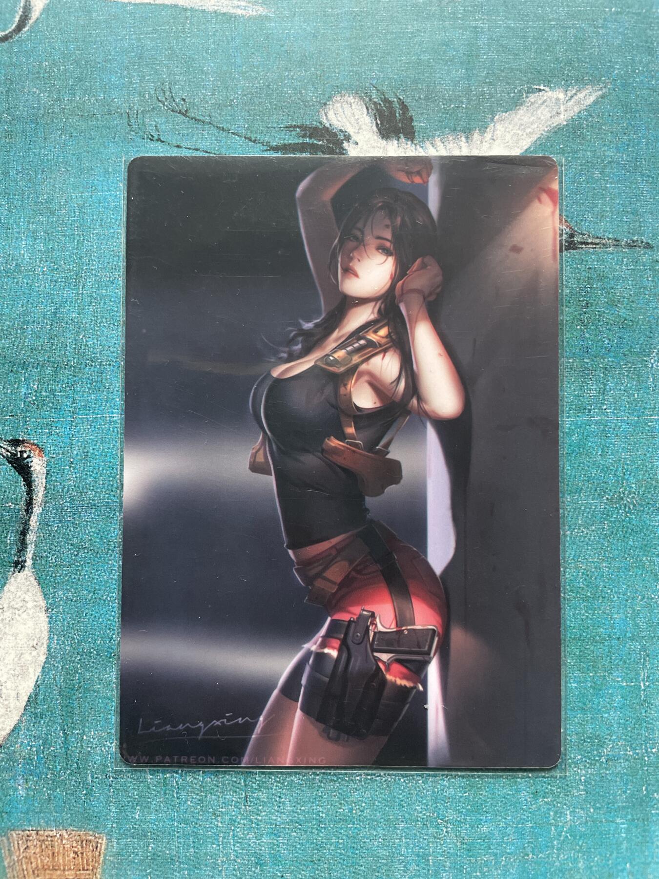 开心玩 卡牌 第九期 美女一张(背面艺术版）