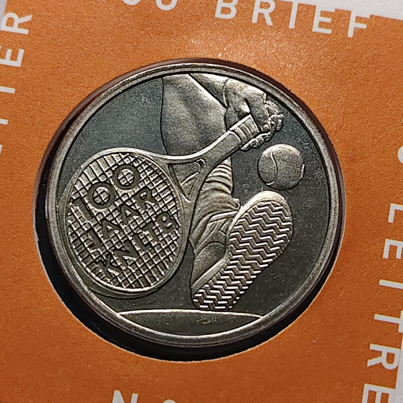 【全场包邮】纯粹捡漏拍490场（免费代拍第27场） 【邮币封】荷兰1999年1埃居荷兰网球联合会成立100周年纪念纪念币邮币封