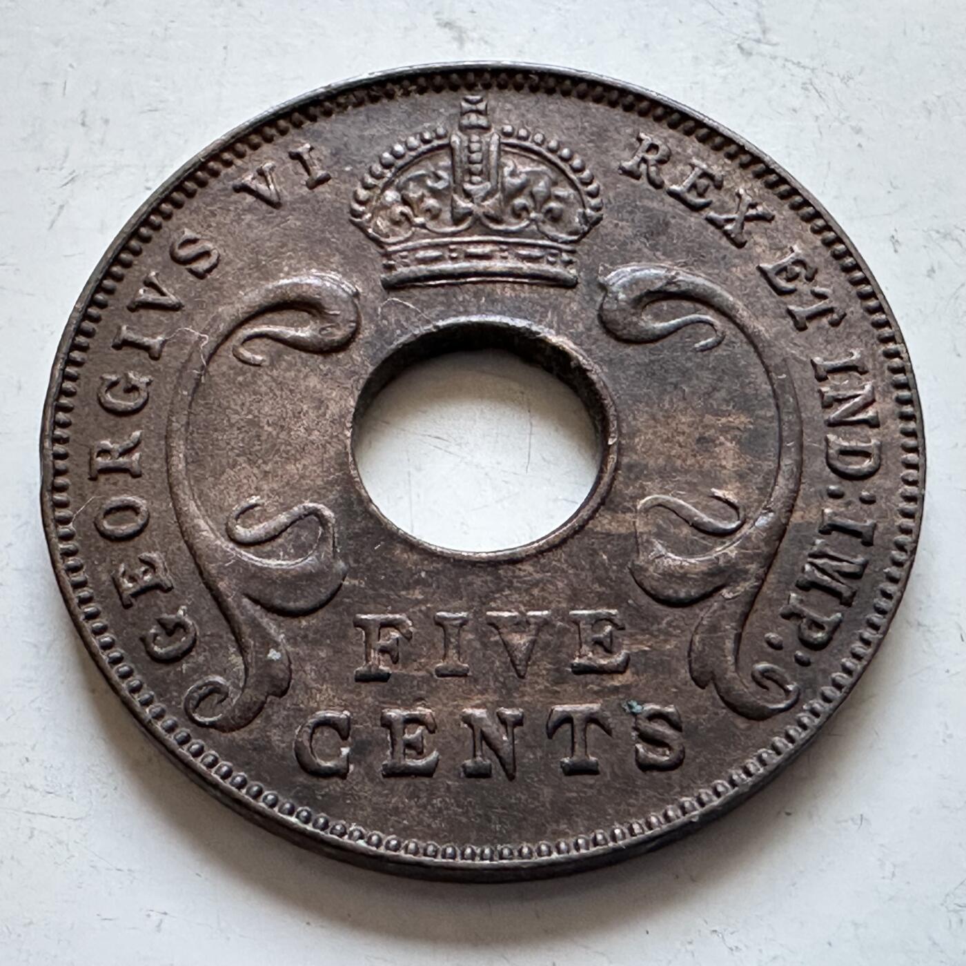 🌹外币初藏🌹🐯2025年第147场  每周二四六晚8️⃣点 接代拍 英属东非1941年五分 a