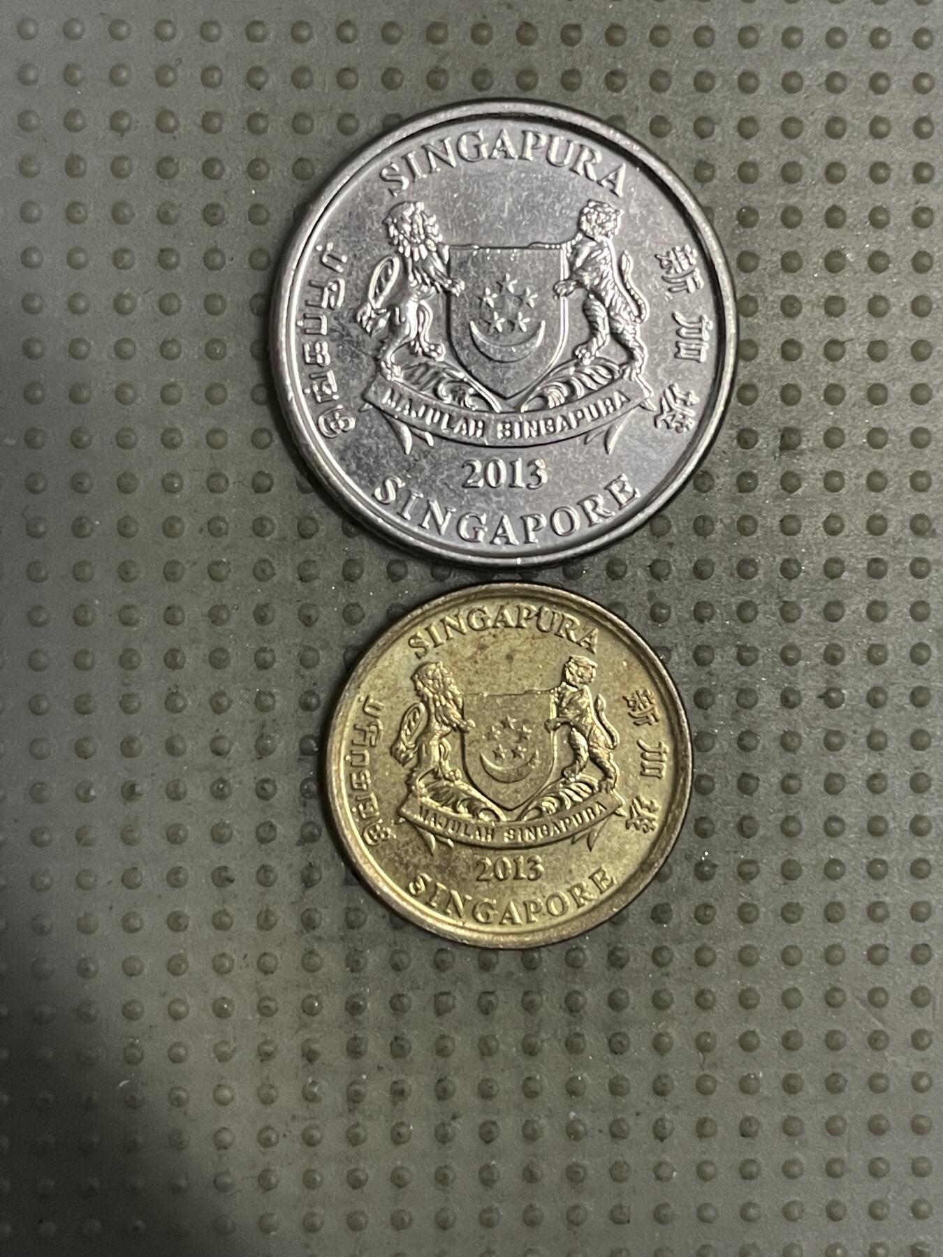 2025年第149场各国散币拍卖（总第149场） 新加坡2013年2枚
