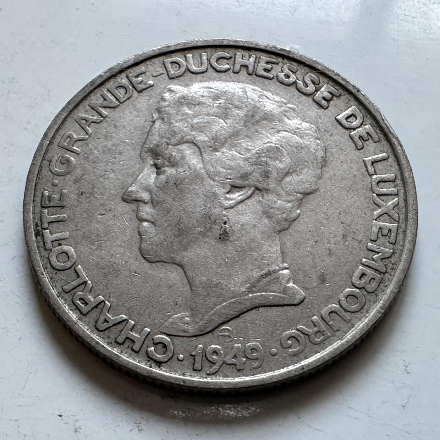 🌹外币初藏🌹🐯2025年第147场  每周二四六晚8️⃣点 接代拍 卢森堡1949年五法郎