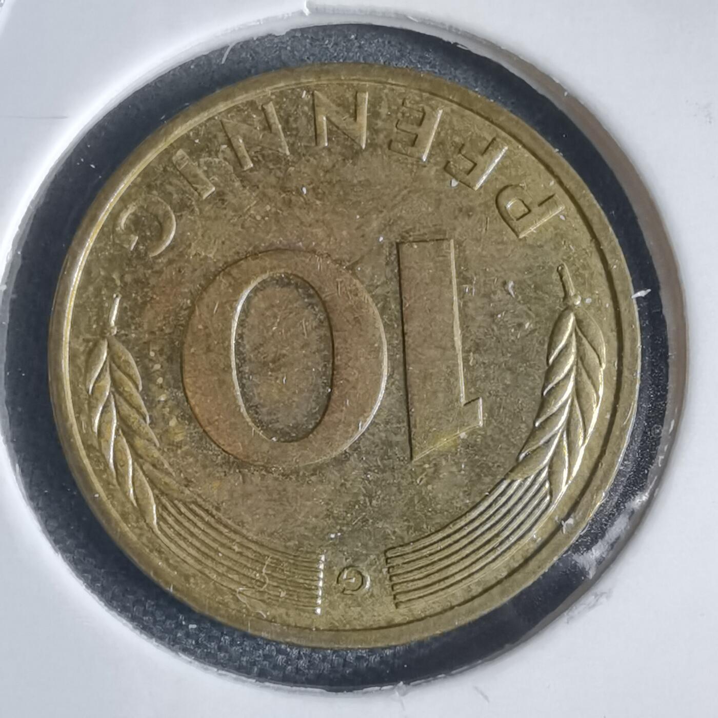 沼泽如烟--第949场 德国1991年10芬尼