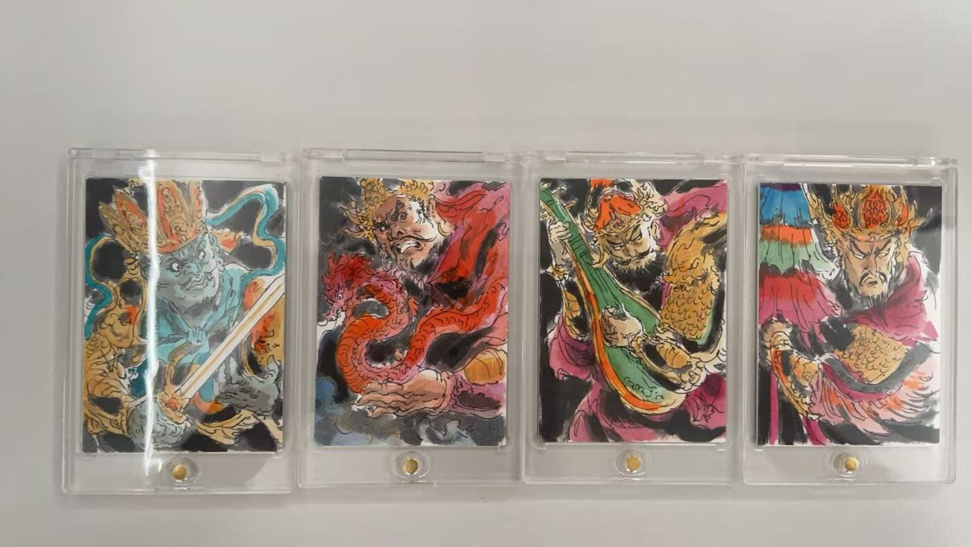 寸草不生拍卖 第十七期  【手绘】昆仑万象一泡 四大天王