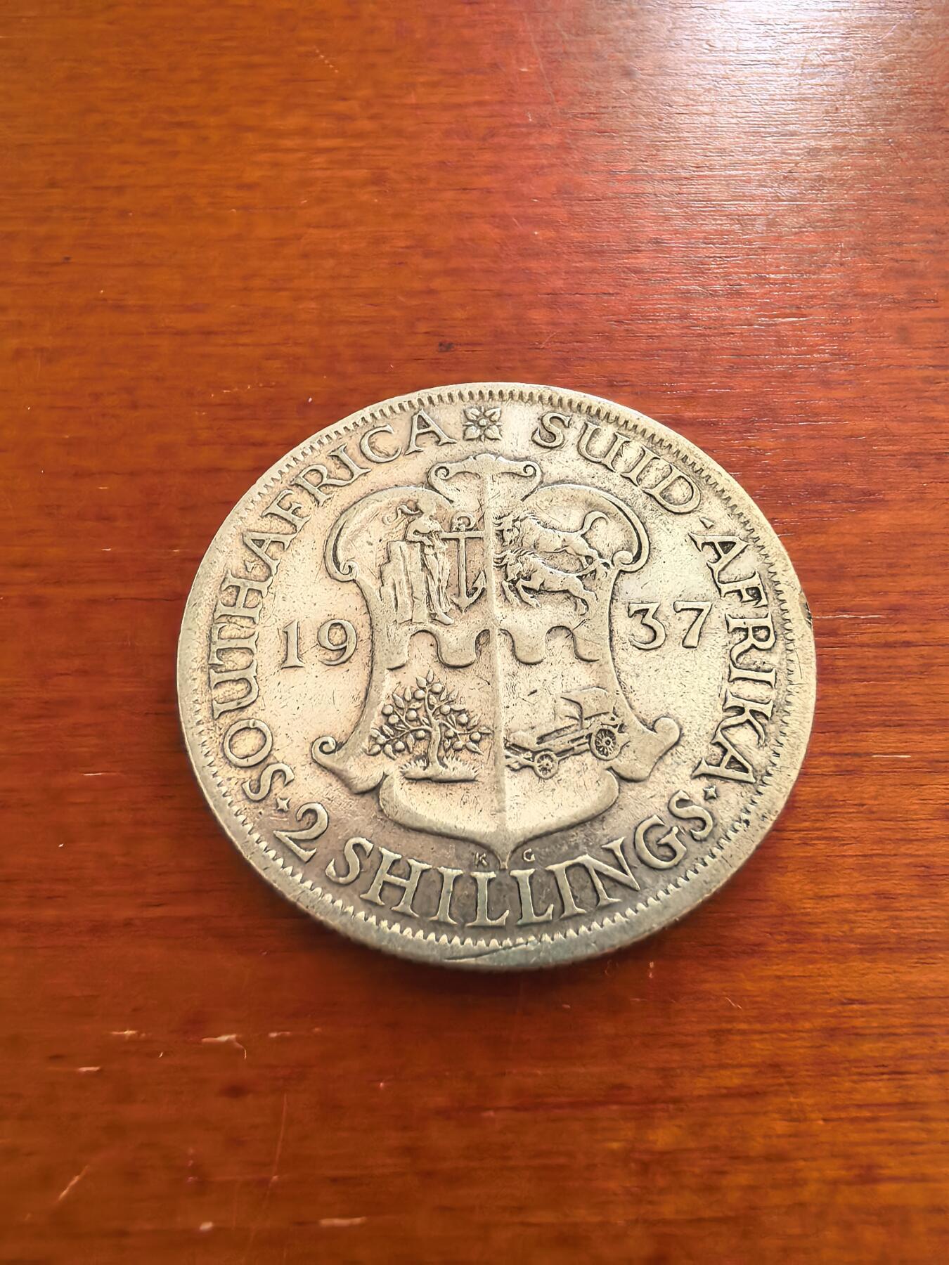 长老汇蛇年精选第八十九场拍卖 1937南非乔治六世2先令银币，首年版，11.31克800银