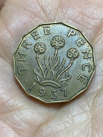 2026年第一场(总第一百七十场）外国好品散币场(免佣金) - 好品–英国🇬🇧1937年3便士(乔治六世加冕年，第一版首发年)