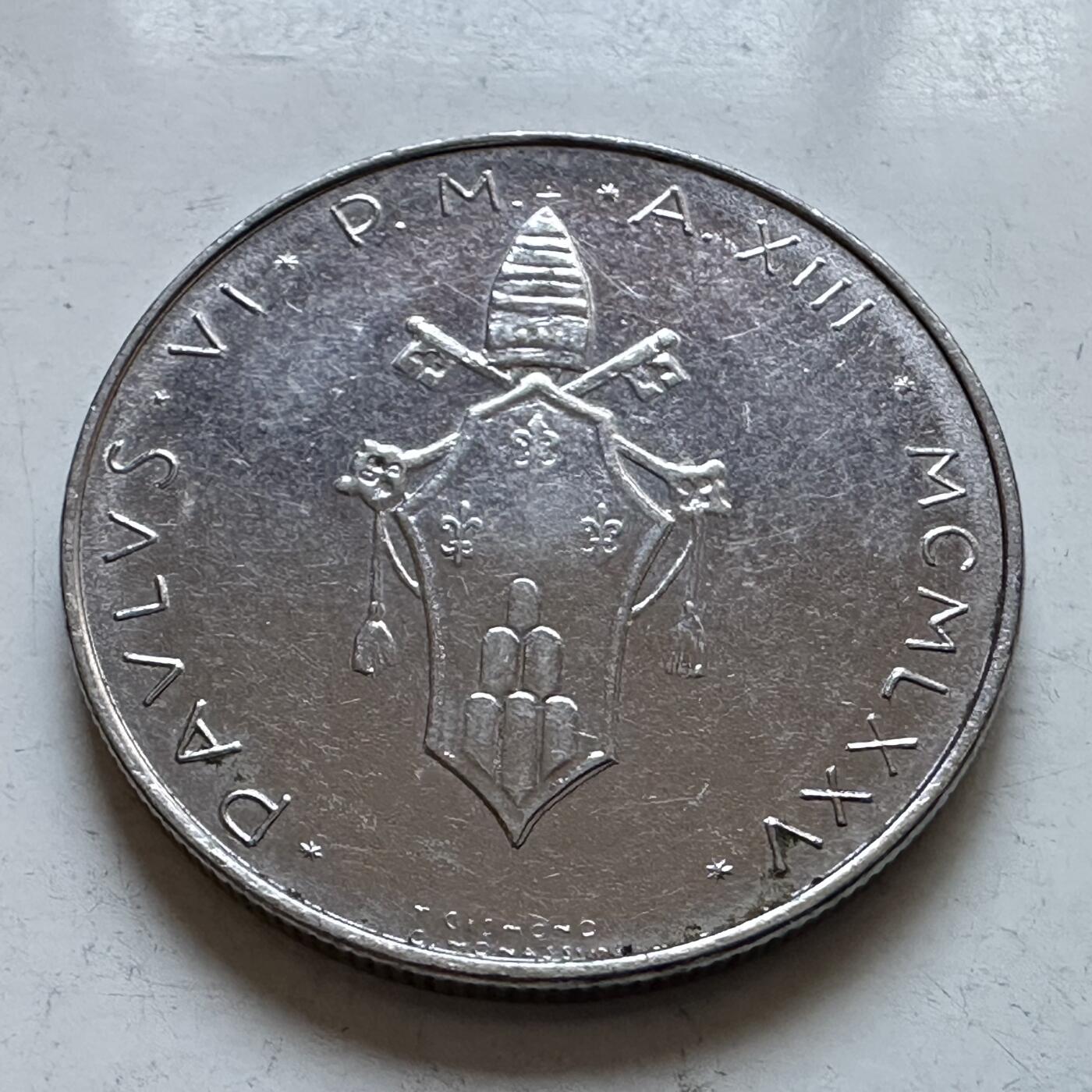 🌹外币初藏🌹🐯2025年第147场  每周二四六晚8️⃣点 接代拍 梵蒂冈1974年100里拉