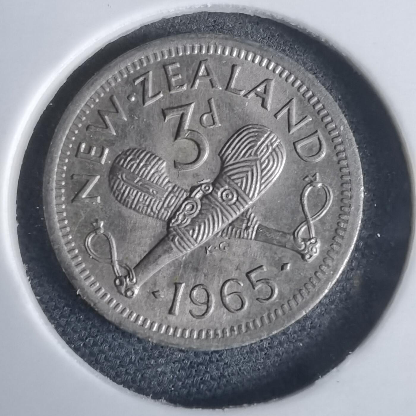 沼泽如烟--第949场 新西兰1965年3便士