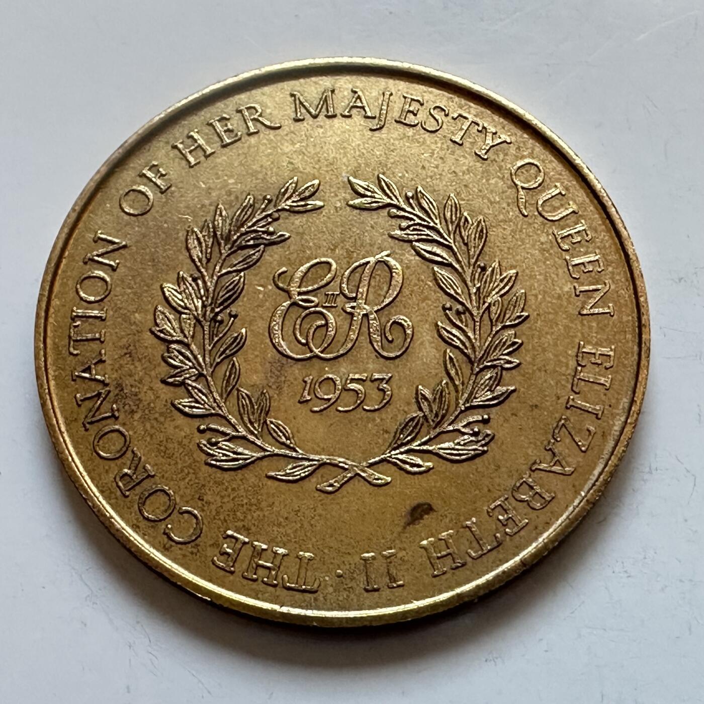 🌹外币初藏🌹🐯2025年第147场  每周二四六晚8️⃣点 接代拍 英国1953年女王登基纪念章 33.4毫米