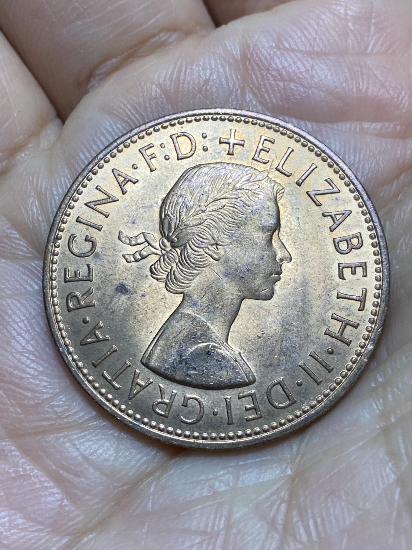 2026年第一场(总第一百七十场）外国好品散币场(免佣金) 原光好品–英国🇬🇧1963年1便士(伊丽莎白二世青年桂冠第二版)