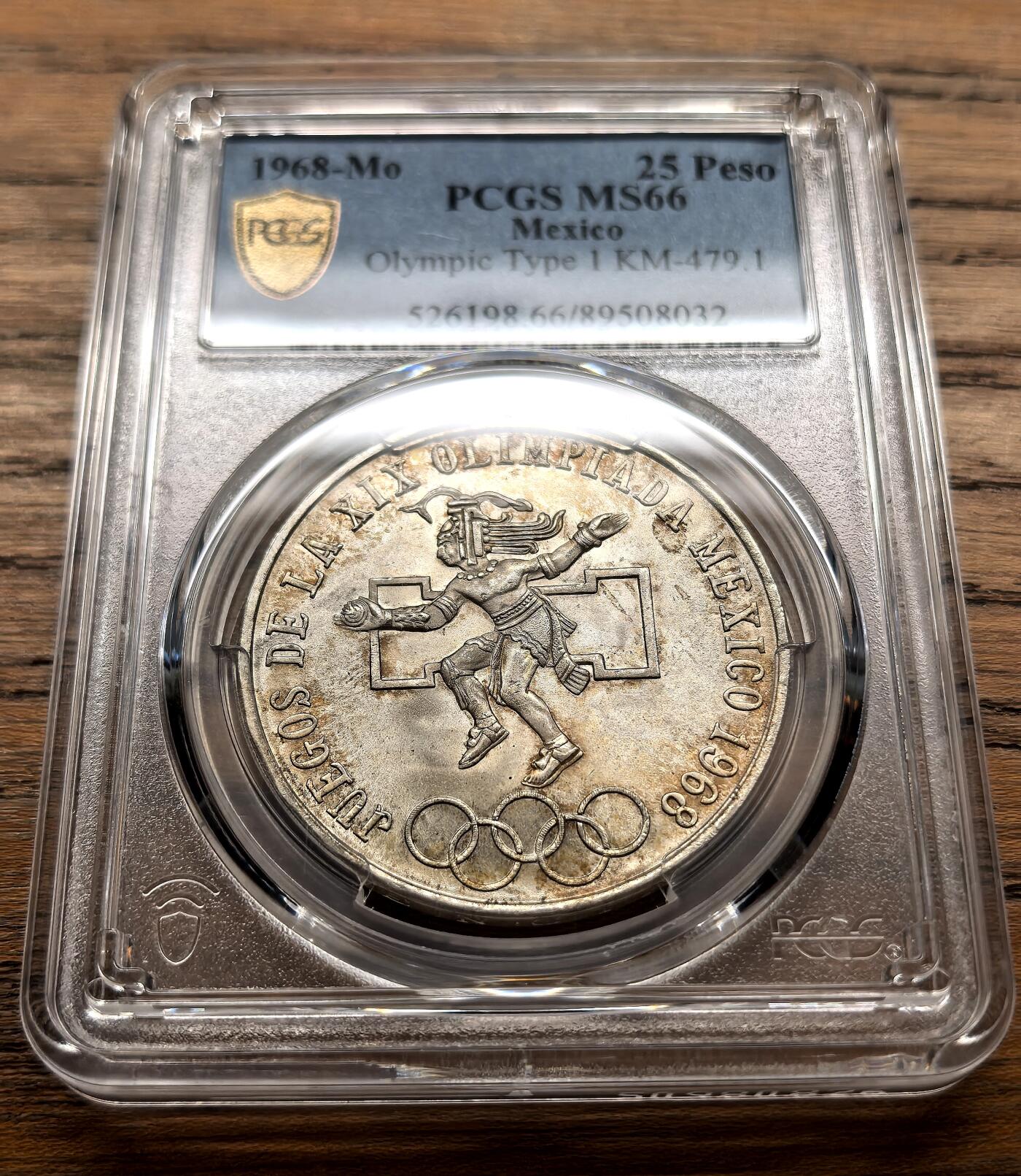 凡希社世界钱币微拍第三百十六期 1968Mo墨西哥奥运25P大银PCGS-MS66
