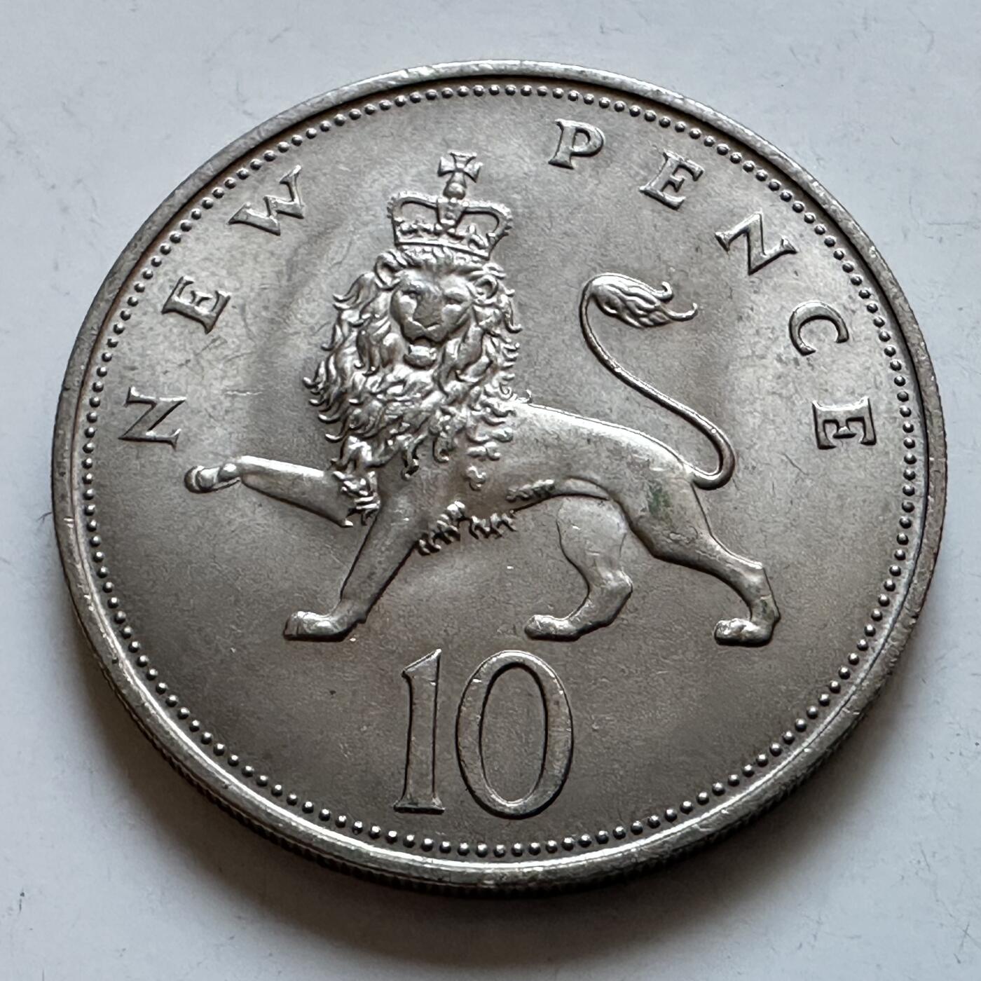 🌹外币初藏🌹🐯2025年第147场  每周二四六晚8️⃣点 接代拍 英国1968年10便士