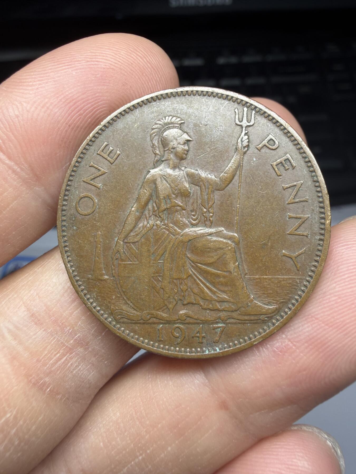 2025年集古藏今外币拍卖第十一期-第5场—（总第295拍），可以寄存60天，满160元包邮。 1947年英国1便士