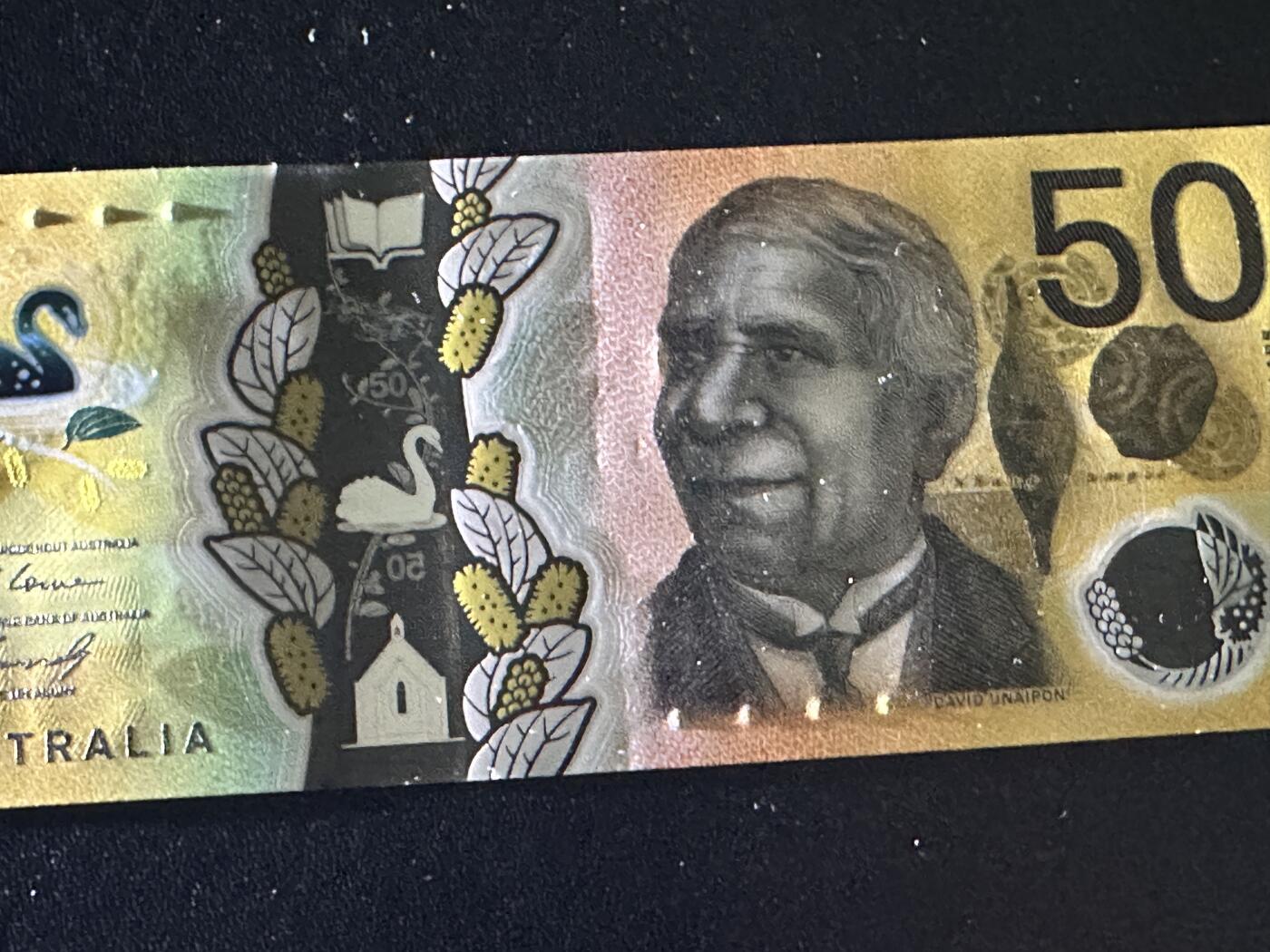 《外钞收藏家》第五百九十八期（2026年新年第一场）（本平台长期征集拍品、欢迎藏友们联系合作） 2021年澳大利亚50澳元 全新 但有压印瑕疵 无47尾691