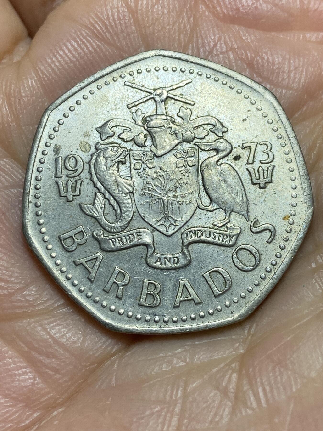 2026年第一场(总第一百七十场）外国好品散币场(免佣金) 巴巴多斯🇧🇧1973年1元(第一套第一版首发年)