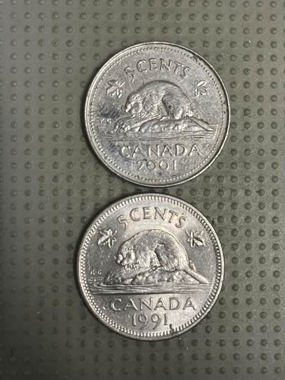 2025年第150场各国散币拍卖（总第150场） - 加拿大5分2枚