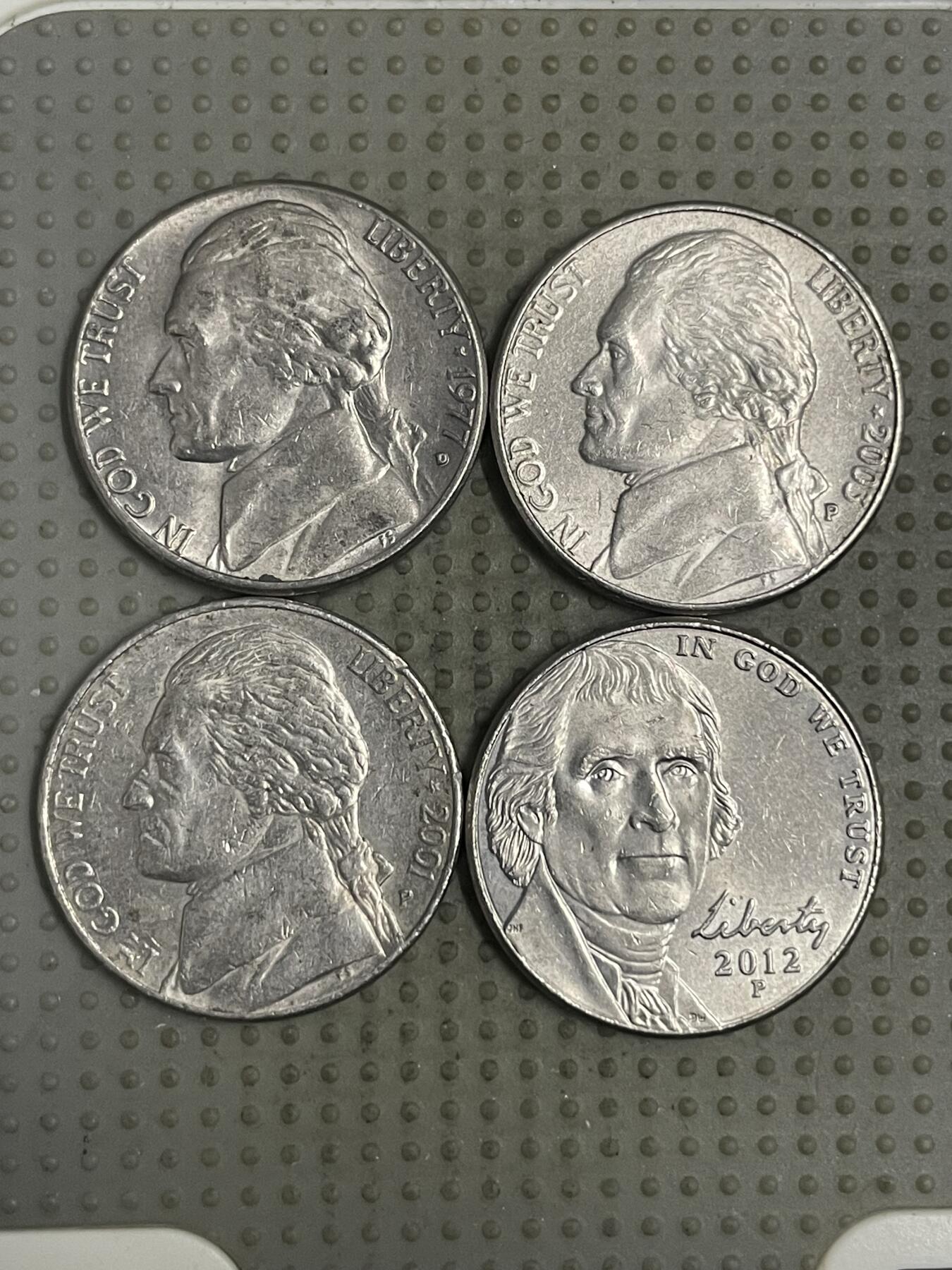 2025年第150场各国散币拍卖（总第150场） 美国5美分4枚