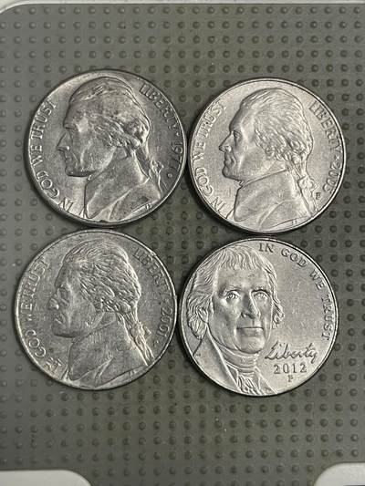 2025年第150场各国散币拍卖（总第150场） - 美国5美分4枚