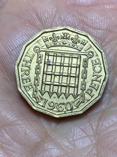 2026年第一场(总第一百七十场）外国好品散币场(免佣金) - 带光好品–英国🇬🇧1960年3便士(伊丽莎白二世青年桂冠第二版)