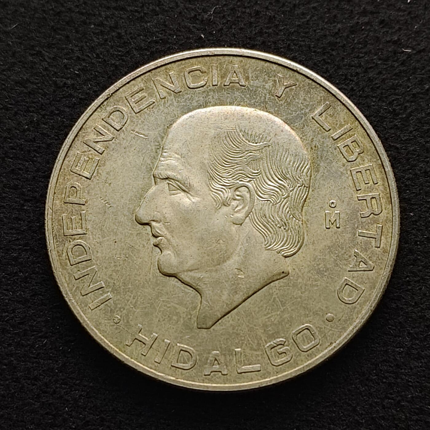 【全场包邮】纯粹捡漏拍491场（免费代拍第28场） 墨西哥1955年伊达尔戈10比索（40毫米28.89克）银币