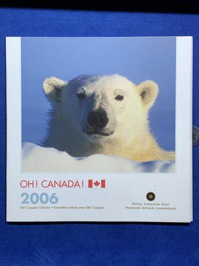 《竞宝斋》第452场 周日，周一 2场连拍 （全场包邮，欢迎送拍） - 加拿大 2006年 oh！canada加拿大皇家造币厂7枚套币年册