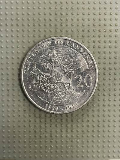 2025年第150场各国散币拍卖（总第150场） - 澳大利亚2013年堪培拉百年20分纪念币