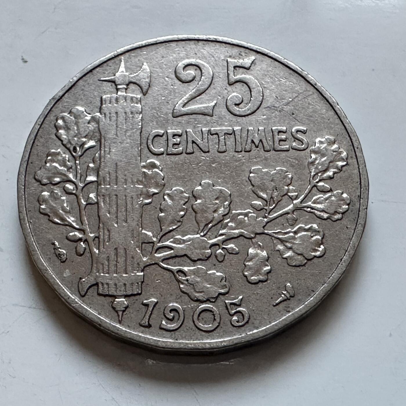 🌹外币初藏🌹🐯2025年第147场  每周二四六晚8️⃣点 接代拍 法国1905年25分