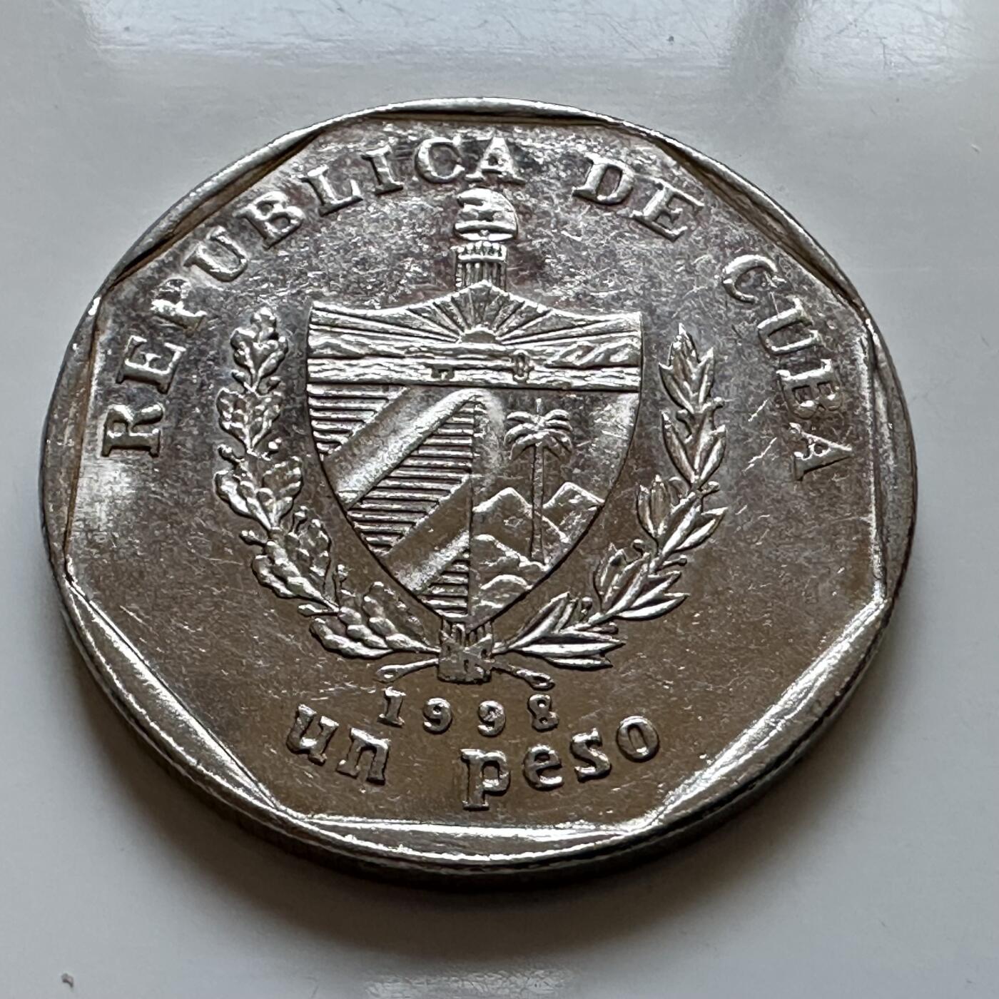 🌹外币初藏🌹🐯2025年第147场  每周二四六晚8️⃣点 接代拍 古巴1998年一比索外汇币