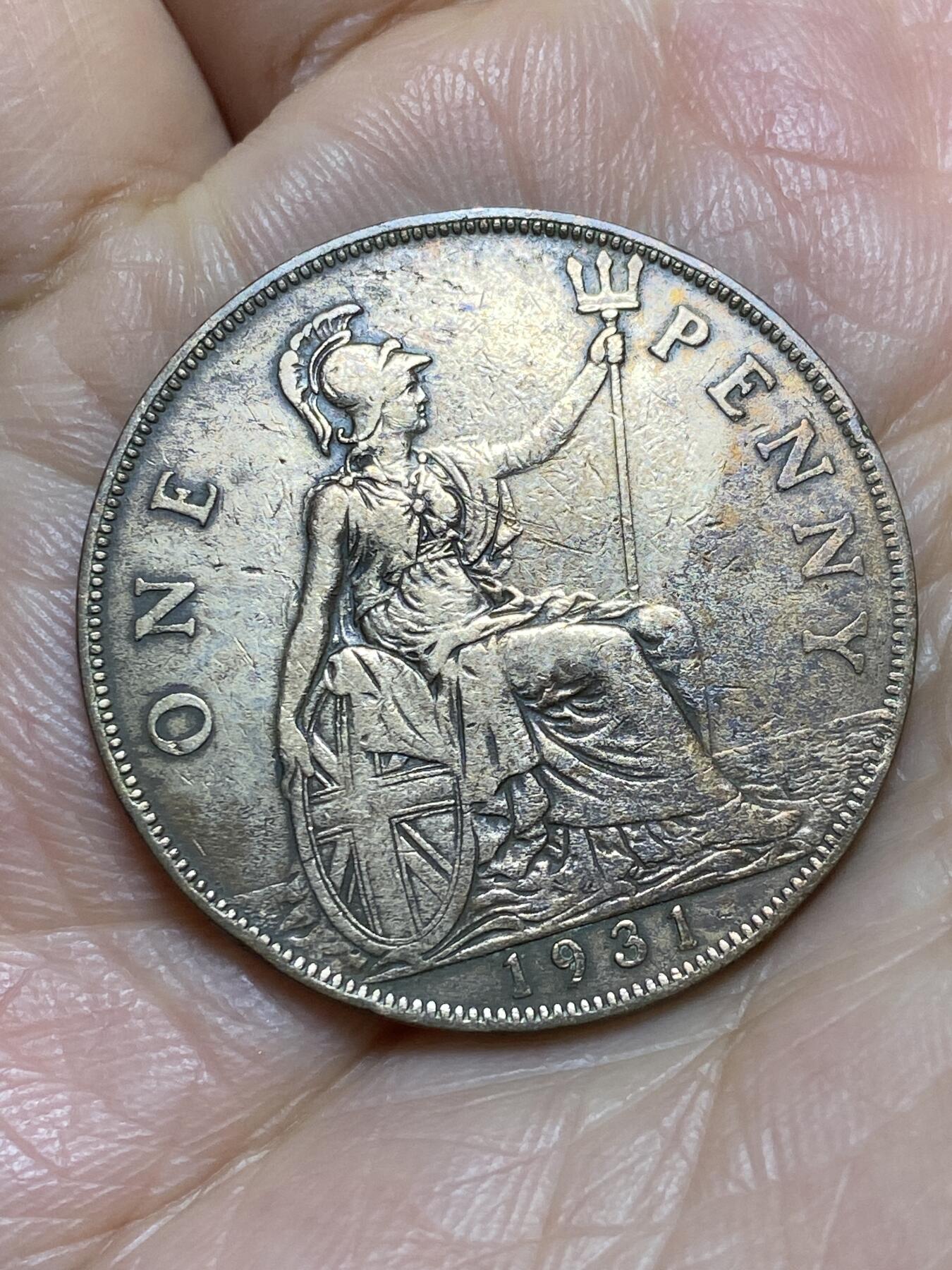 2026年第一场(总第一百七十场）外国好品散币场(免佣金) 英国🇬🇧1931年1便士(乔治五世第三版)