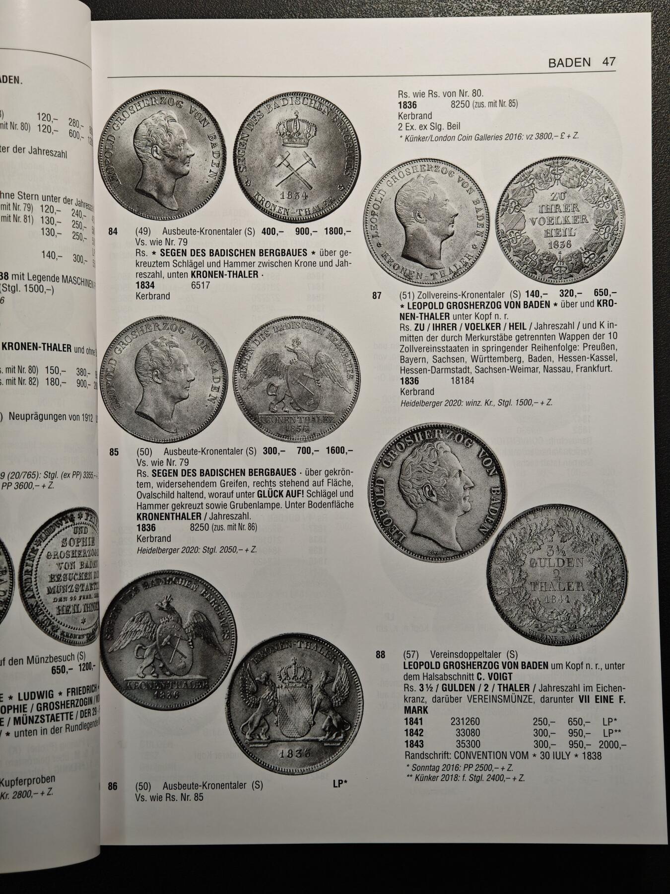 【德藏】世界币章拍卖第159期(元旦专场拍卖) 近乎全新 2025年德国巴滕贝格大目录 1800年-至今！精装硬壳 全书约728页