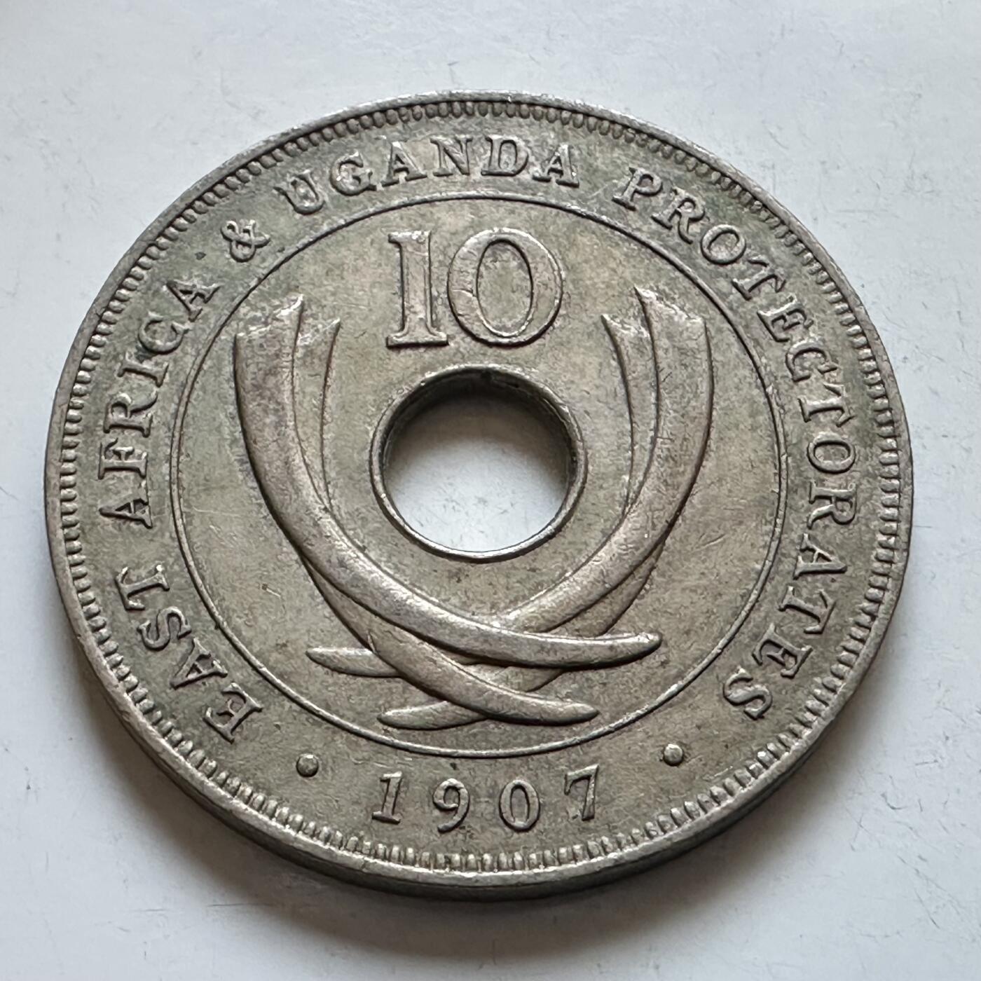 🌹外币初藏🌹🐯2025年第147场  每周二四六晚8️⃣点 接代拍 英属东非和乌干达保护地1907年10分