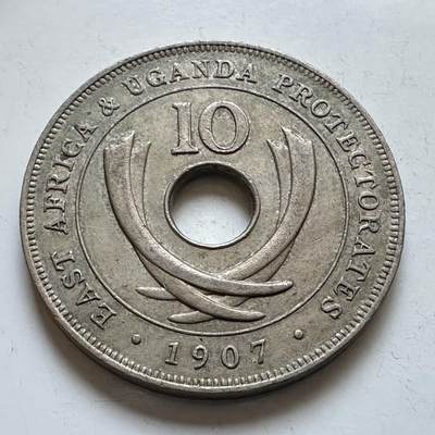 🌹外币初藏🌹🐯2025年第147场  每周二四六晚8️⃣点 接代拍 - 英属东非和乌干达保护地1907年10分