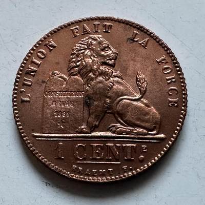 🌹外币初藏🌹🐯2025年第147场  每周二四六晚8️⃣点 接代拍 - 比利时1912年一分 少见原光品相