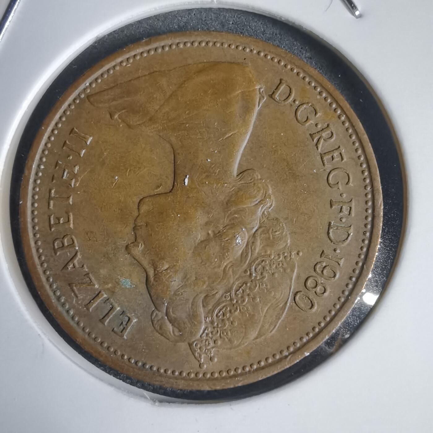 沼泽如烟--第949场 英国1980年2便士