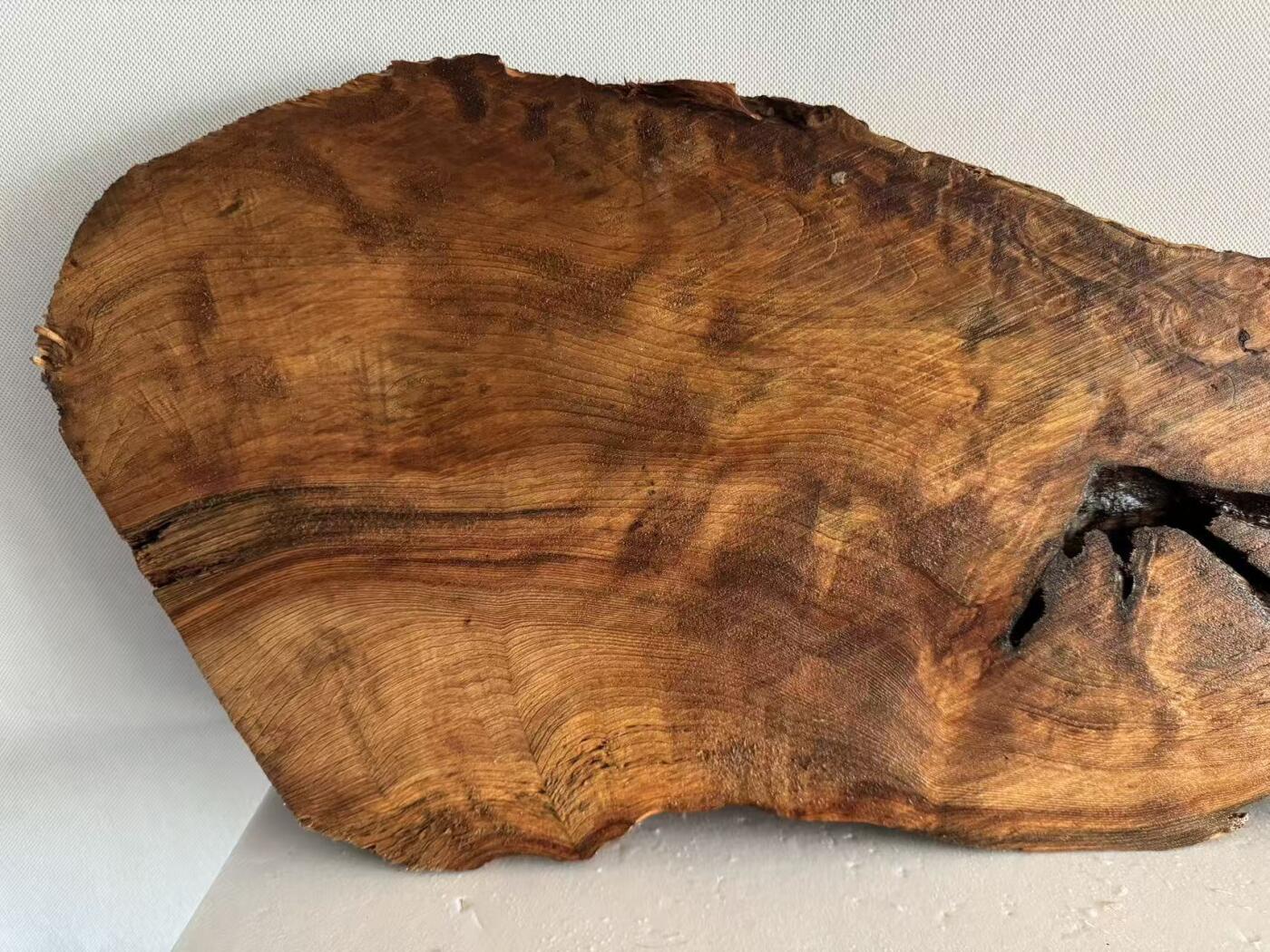 零元拍：1227-3香杉木老根榴茶盘，尺寸约：560/290/180/厚35MM，满花满瘤，药香满鼻，无漆无蜡