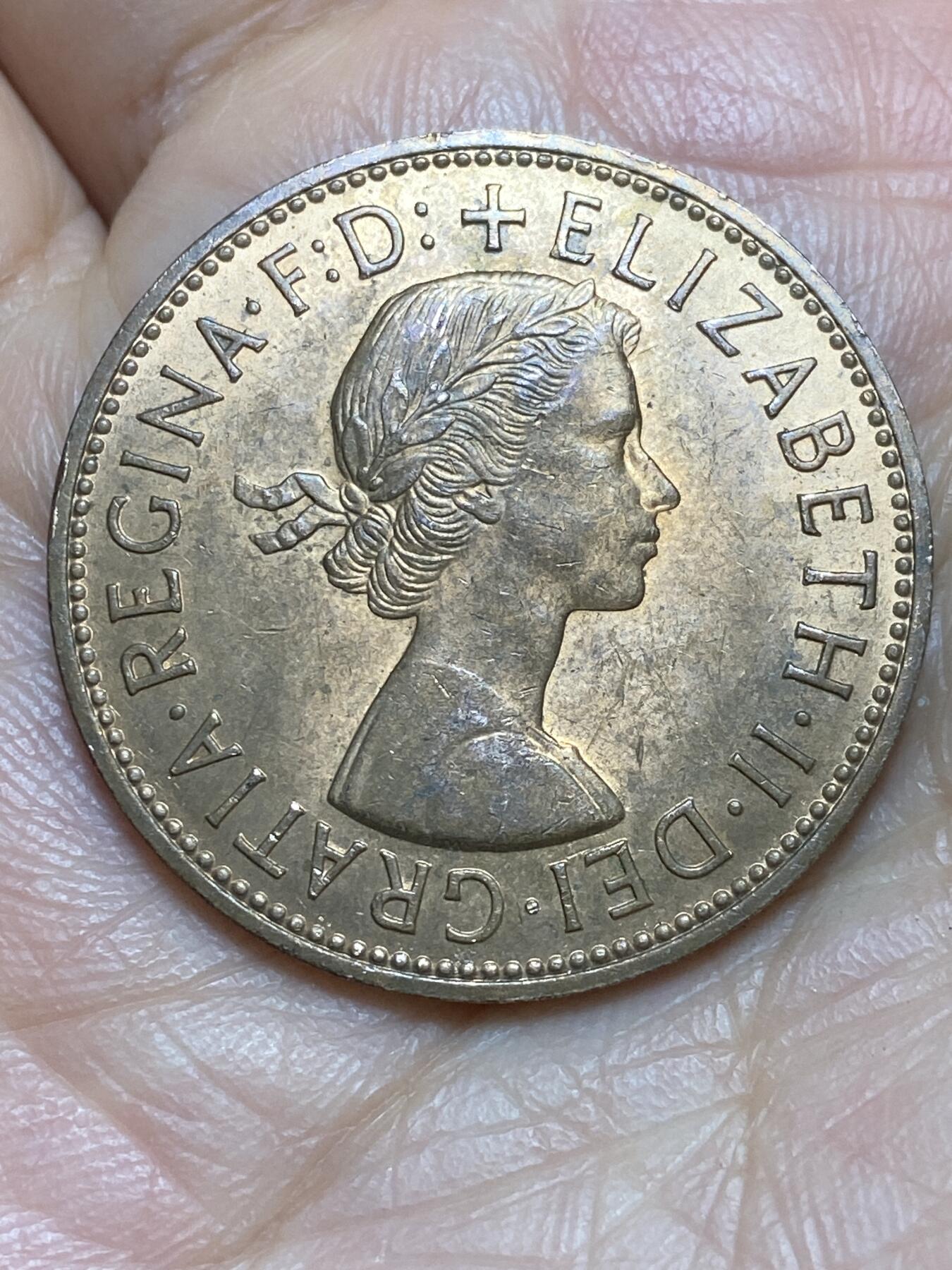 2026年第一场(总第一百七十场）外国好品散币场(免佣金) 原光好品–英国🇬🇧1966年1便士(伊丽莎白二世青年桂冠第二版)