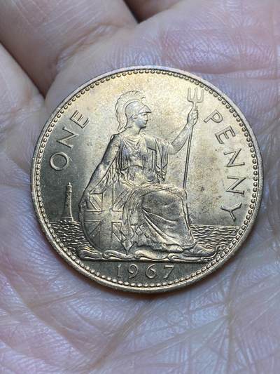 2026年第一场(总第一百七十场）外国好品散币场(免佣金) - 原光好品–英国🇬🇧1967年1便士(伊丽莎白二世青年桂冠第二版，普制币关门年)