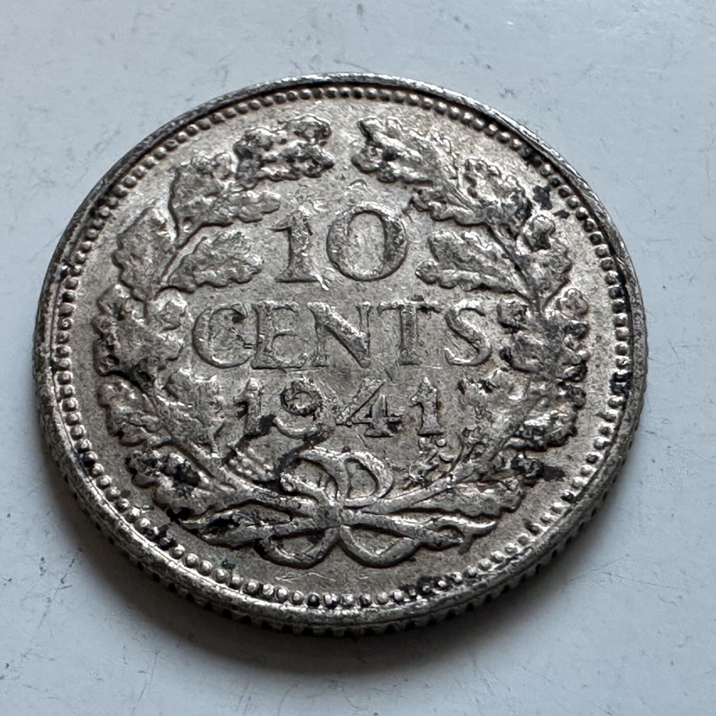 🌹外币初藏🌹🐯2025年第147场  每周二四六晚8️⃣点 接代拍 荷兰1941年十分银币