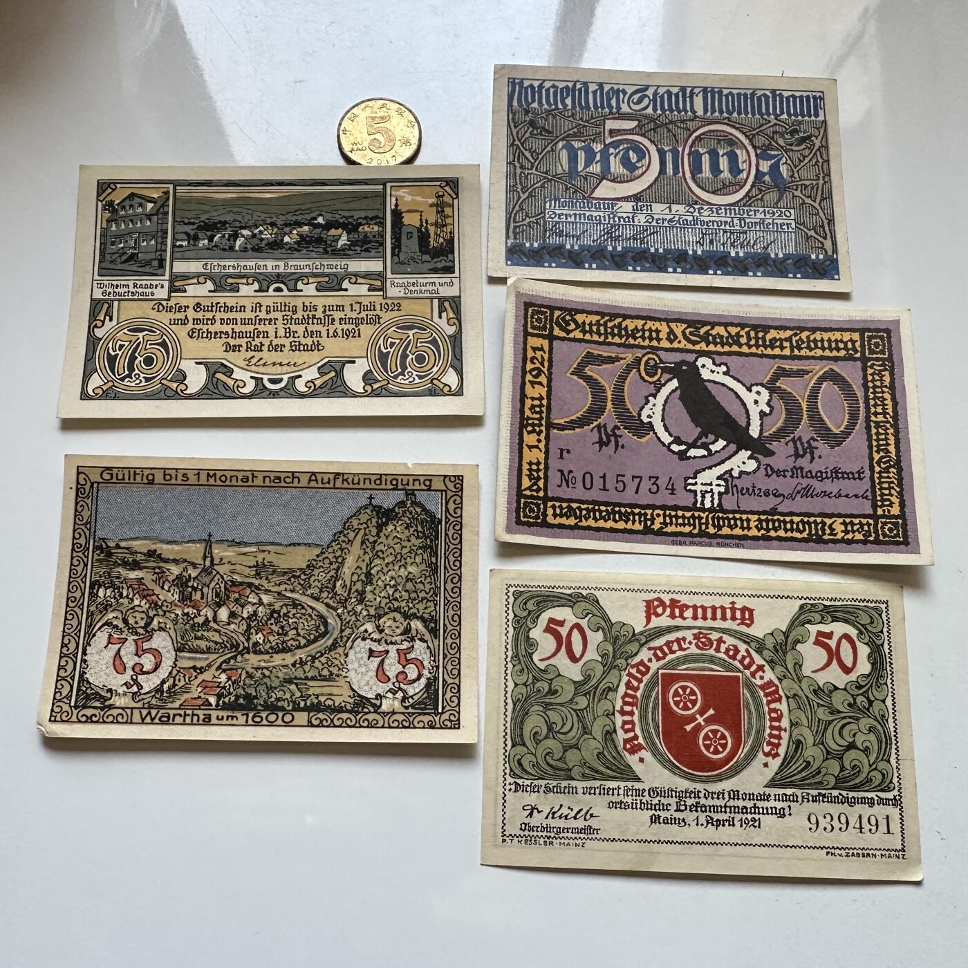 🌹外币初藏🌹🐯2025年第147场  每周二四六晚8️⃣点 接代拍 德国一战时期紧急币—19