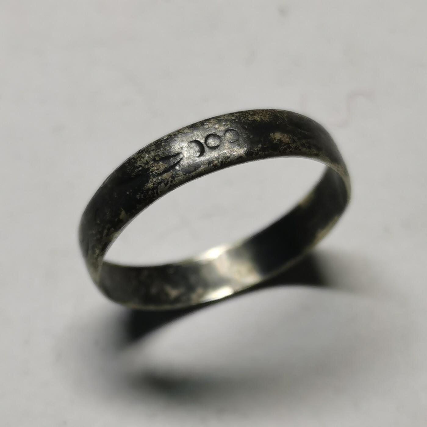 杂件专场91期 清末民国纹银款戒指