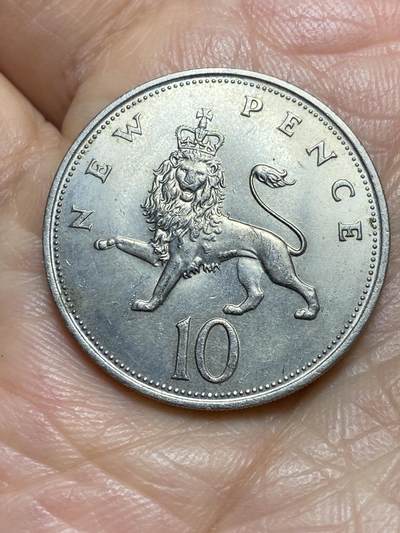 2026年第一场(总第一百七十场）外国好品散币场(免佣金) - 英国🇬🇧1968年10新便士(伊丽莎白二世中年花冠，十进制第一版首发年)