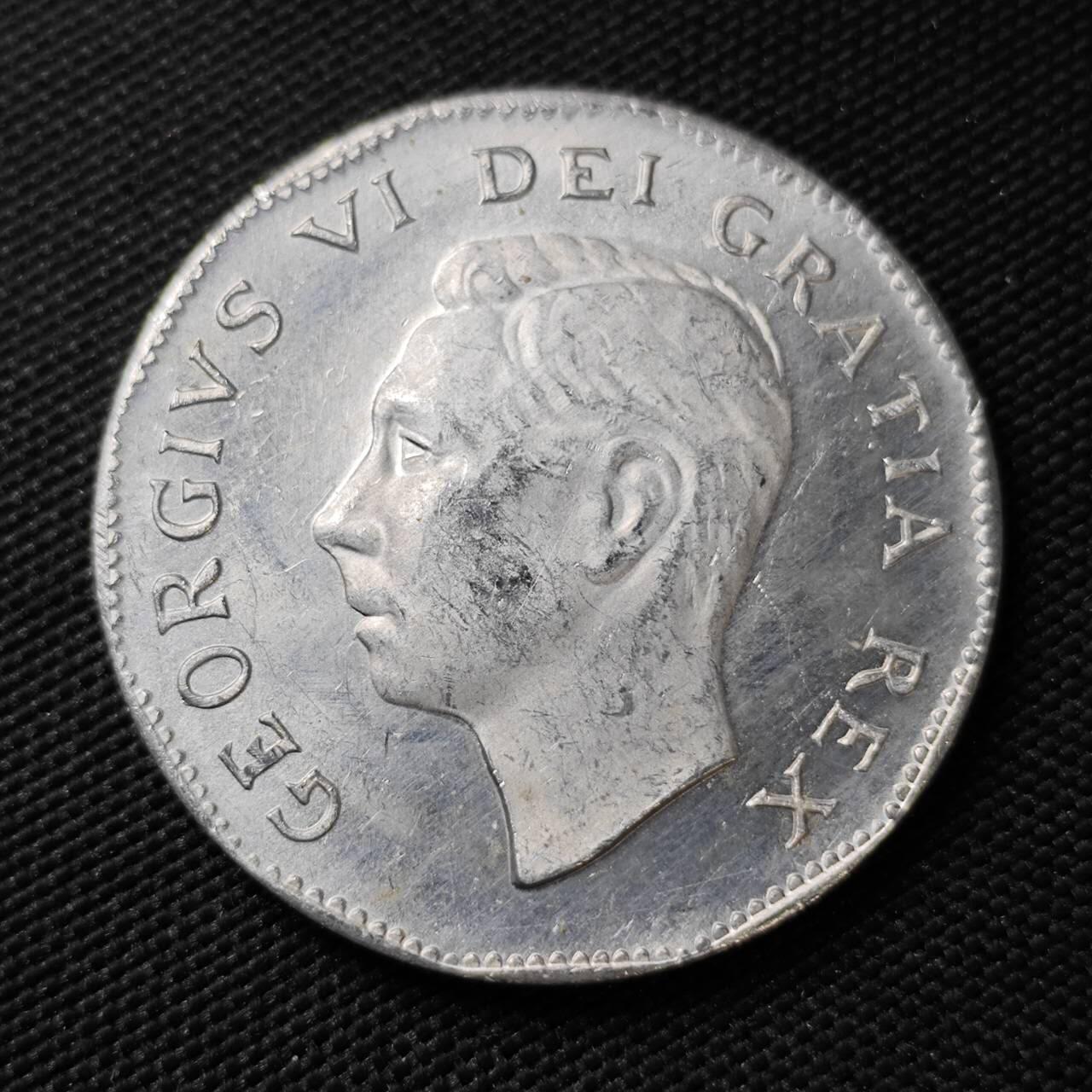 KK钱币收藏小铺 《套币 好品/批量散币专场》  2月预留时间 周末发货  1951加拿大5分 纪念铝章