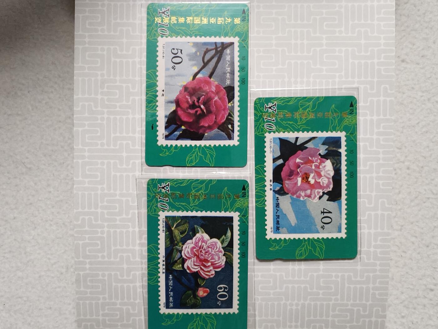 易卡拍卖第65期 甘肃：山茶花，邮票加字卡。（比较希少）。带册子，收藏级品相。如图所示！