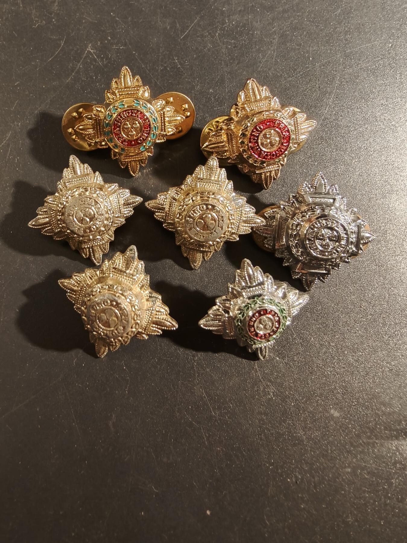 老王徽章第172期 英国巴斯星军衔配饰一组7枚     女王时期