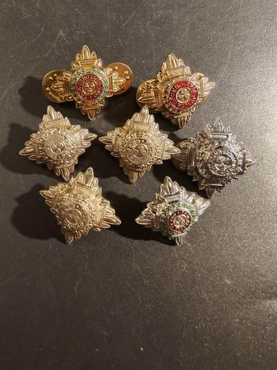 老王徽章第172期 - 英国巴斯星军衔配饰一组7枚     女王时期