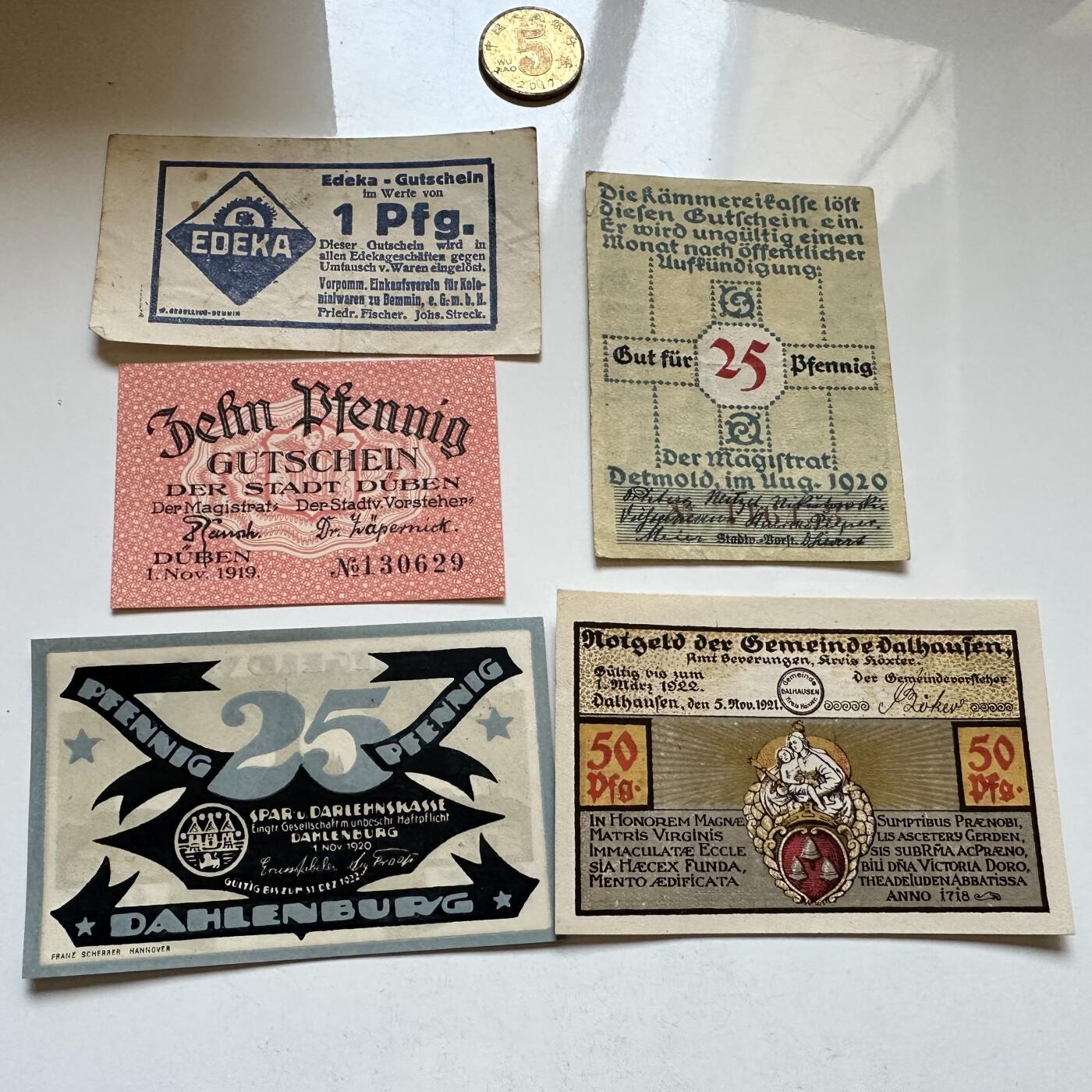 🌹外币初藏🌹🐯2025年第147场  每周二四六晚8️⃣点 接代拍 德国一战时期紧急币—11