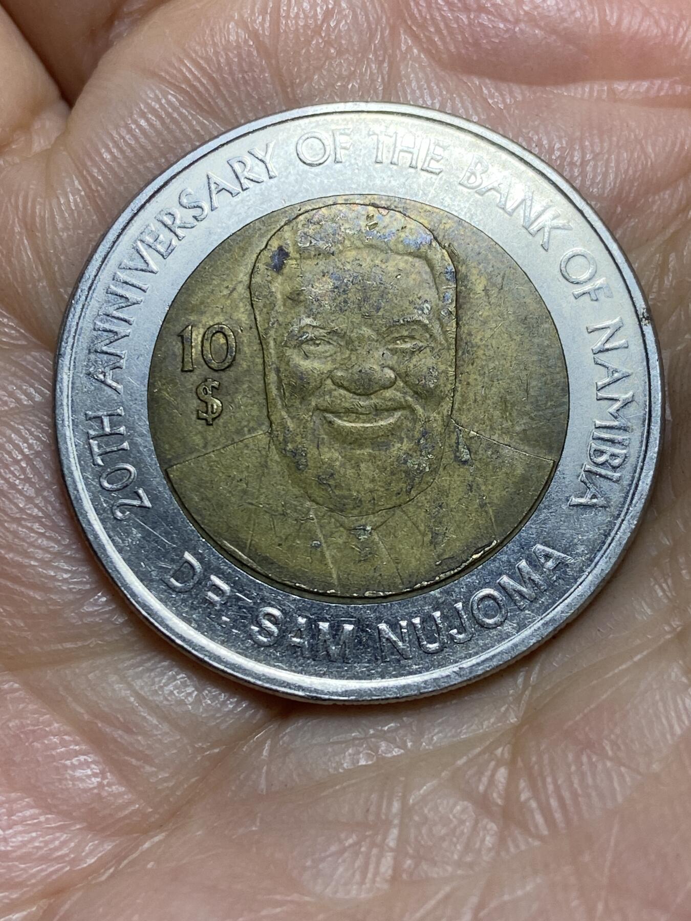 2026年第一场(总第一百七十场）外国好品散币场(免佣金) 纳米比亚🇳🇦2010年10元(纳米比亚银行成立20周年纪念币)